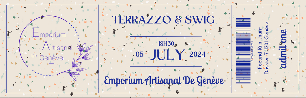 Terrazzo & Swig Event Ticket